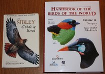 comparison front view of Handbook of the Birds of the World, Volume 16